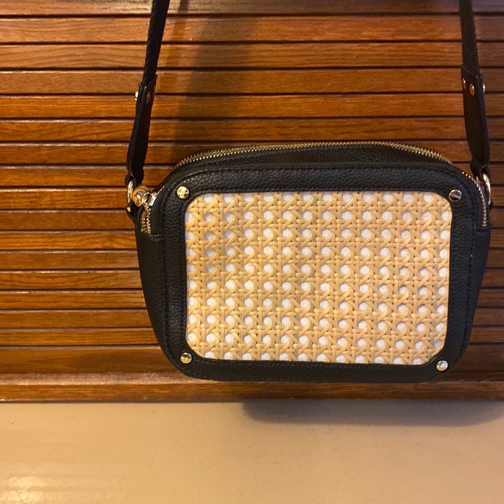 NWT - RACHEL ZOE Barbuda Faux Caning Crossbody